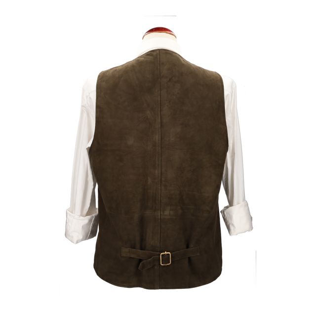 Chaleco piel vuelta verde