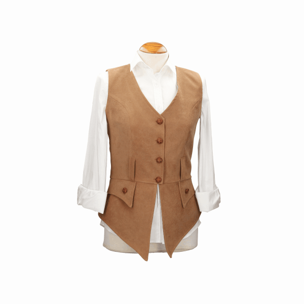 DIANA SUEDE CAMEL VEST