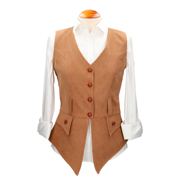 DIANA SUEDE CAMEL VEST