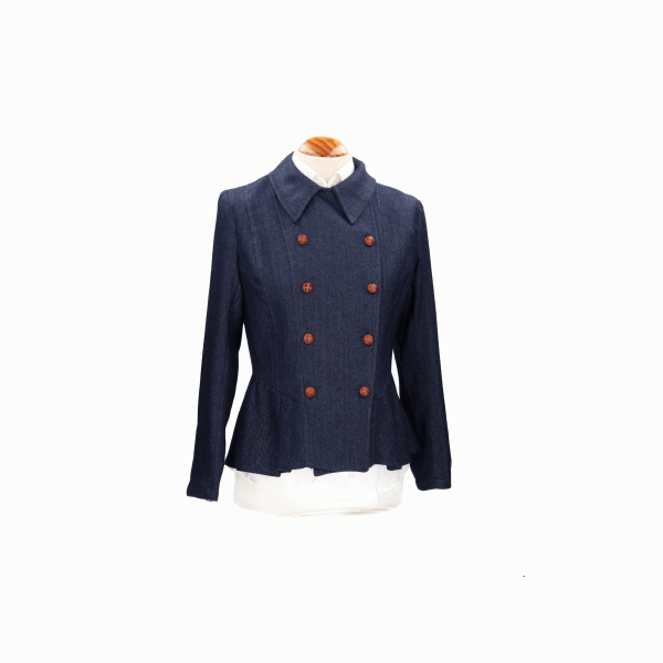 PARIS BLUE HERRINGBONE JACKET