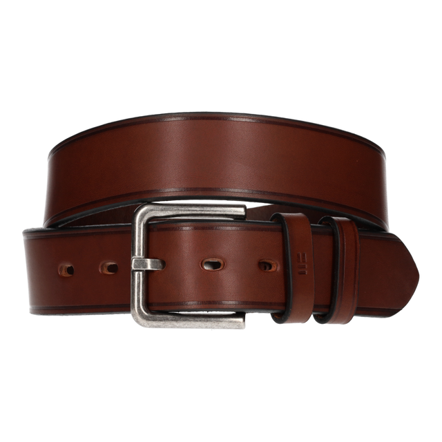Cinturón Cuero Hebilla Rectangular