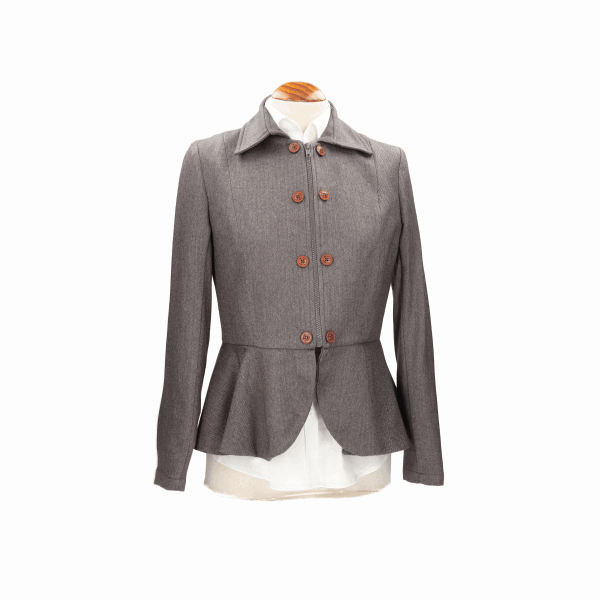 Tavira Herringbone Jacket Brown