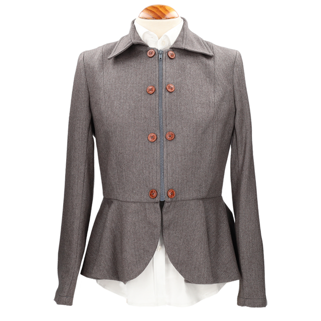 Tavira Herringbone Jacket Brown