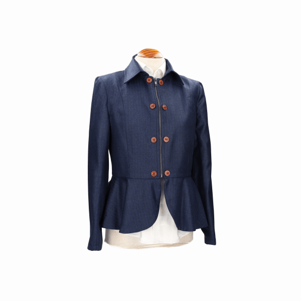 CHAQUETA TAVIRA ESPIGA AZUL