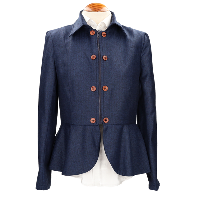TAVIRA BLUE HERRINGBONE JACKET