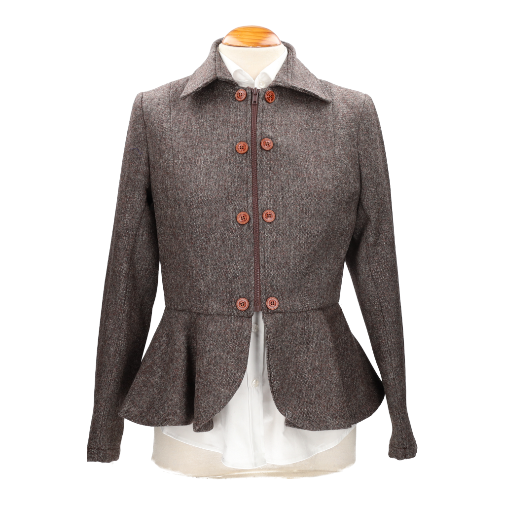 Chaqueta Tavira Antelina Mezclilla Marrón