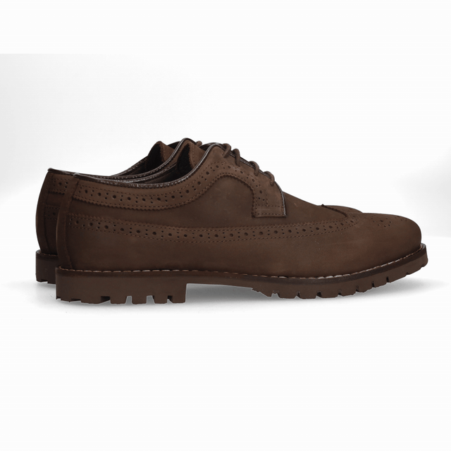 BLUCHER PICADO NOBUCK MARRON