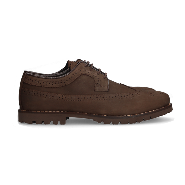 BLUCHER PICADO NOBUCK MARRON