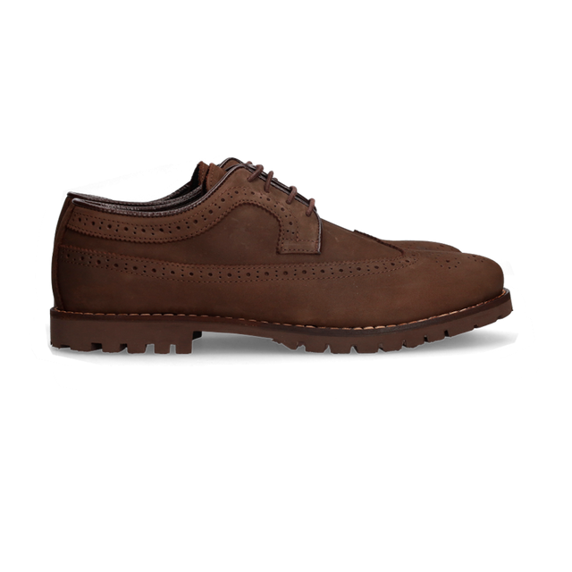 BROWN NUBUCK BITCHED BLUCHER