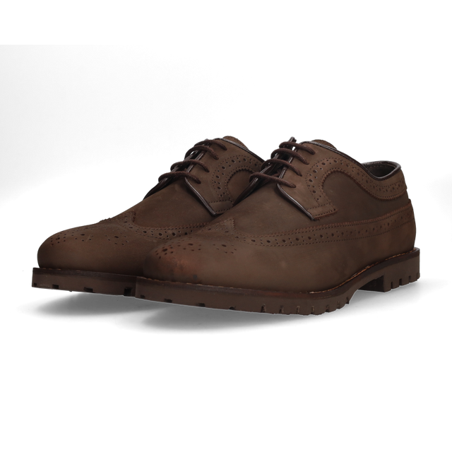 BLUCHER PICADO NOBUCK MARRON