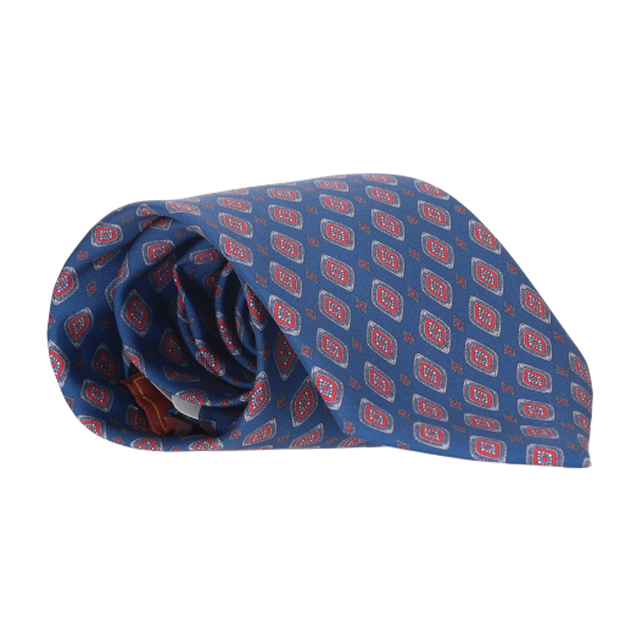 PUBLICITÉ POUR CRAVATE BLEUE. ROUGE