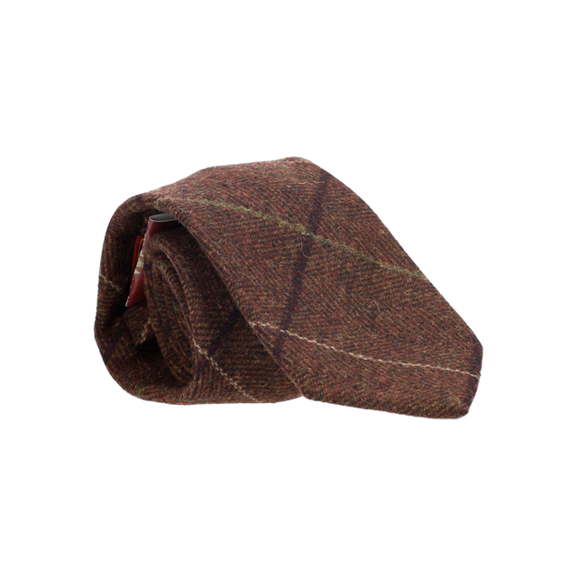 BROWN WOOL TIE