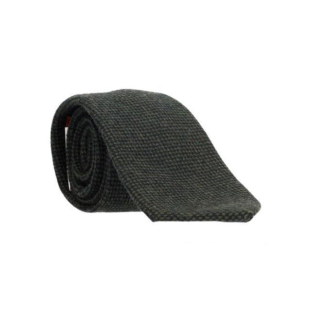 Cravate en laine verte