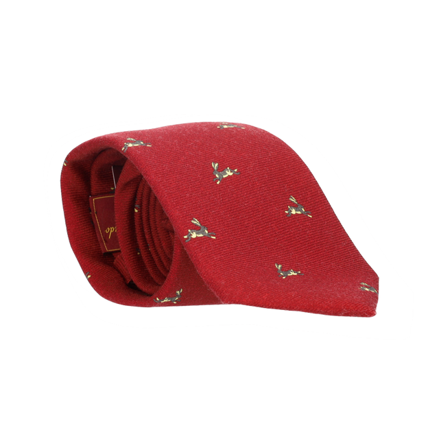 CORBATA LANA ROJA CONEJOS