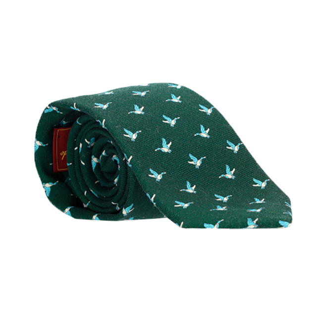 CORBATA LANA VERDE GANSOS