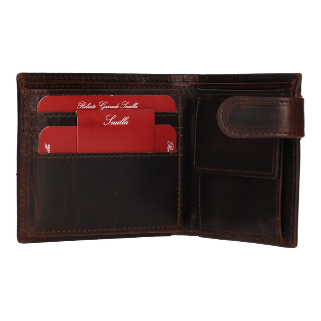 BLUE-BEIGE-GREEN EMBROIDERED BUTTON WALLET