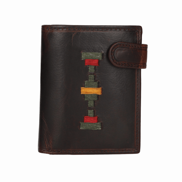 CARTERA BOTON VERTICAL VERDE KAKI