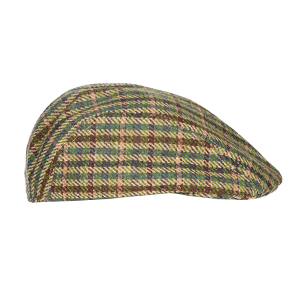 BONNET À CARREAUX VERTS