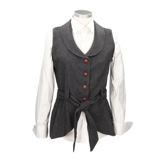 CHALECO PANDORA ESPIGA MARRON