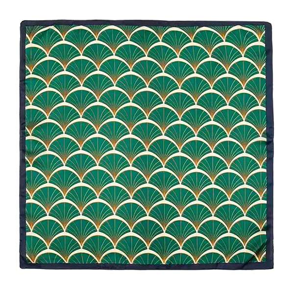 PAÑUELO GEOMETRICO VERDE