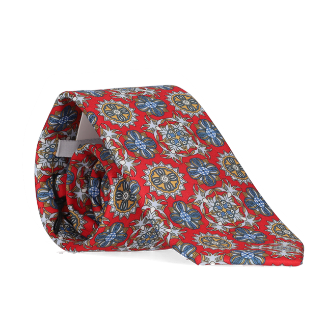 CORBATA DETALLES GRANDES ROJO
