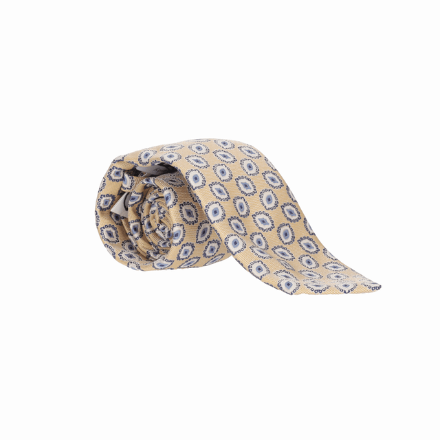 CORBATA AMARILLA ADORNO CÍRCULO
