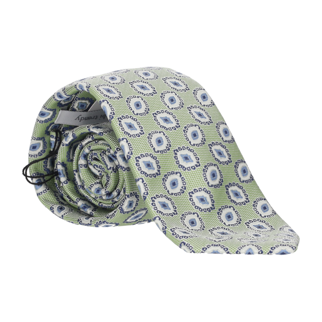 CORBATA VERDE ADORNO CÍRCULO