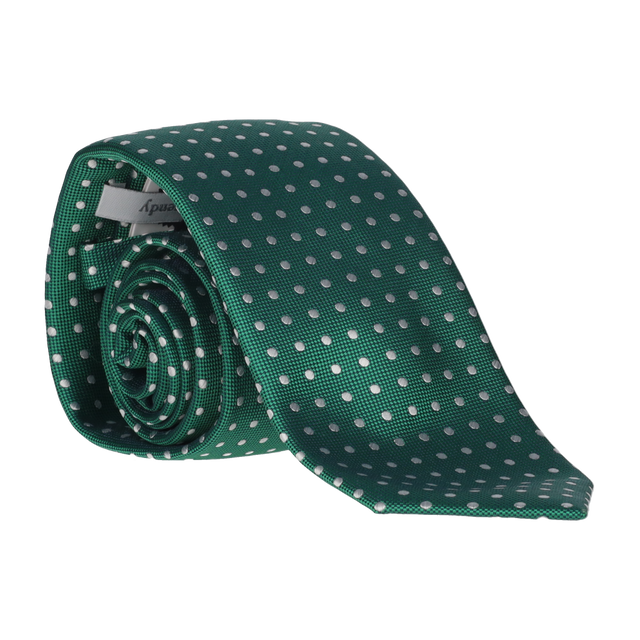 CORBATA VERDE LUNAR BLANCO