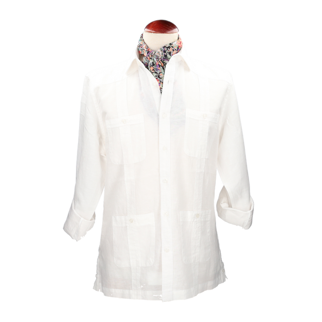 CAMISA CUBANA BLANCA