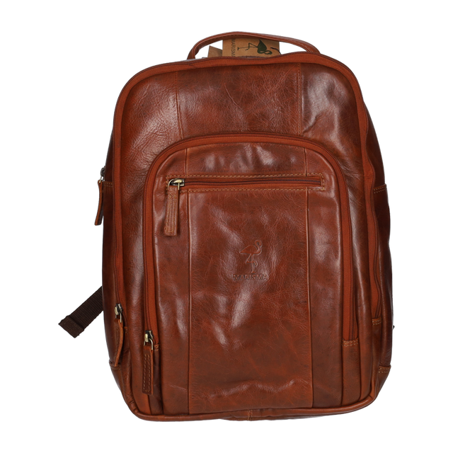 MOCHILA CREMALLERAS CUERO