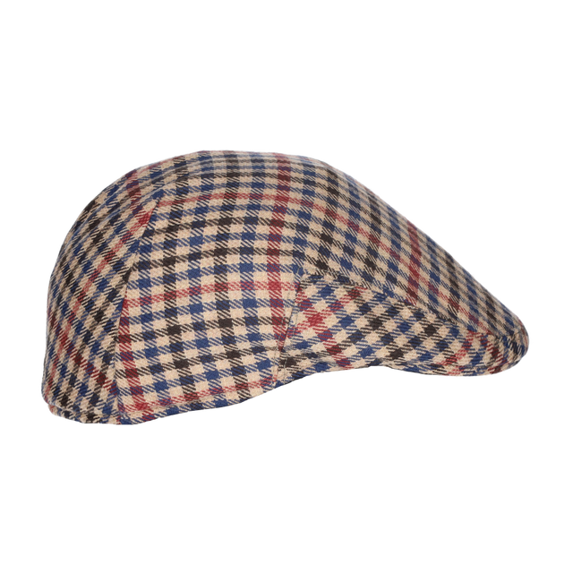GORRA PATA DE GALLO MARRON