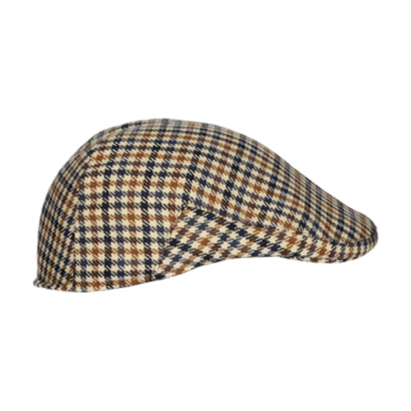 GORRA RENOIR PATA DE GALLO BEIGE