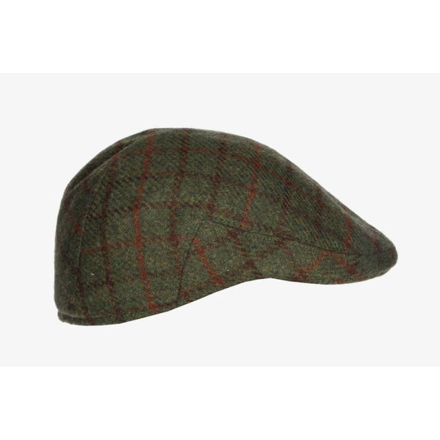 Green Checkered Country Cap