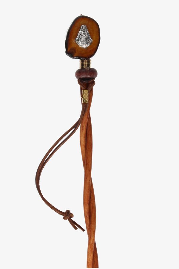 Virgin of Rocío Handle Braided Whip