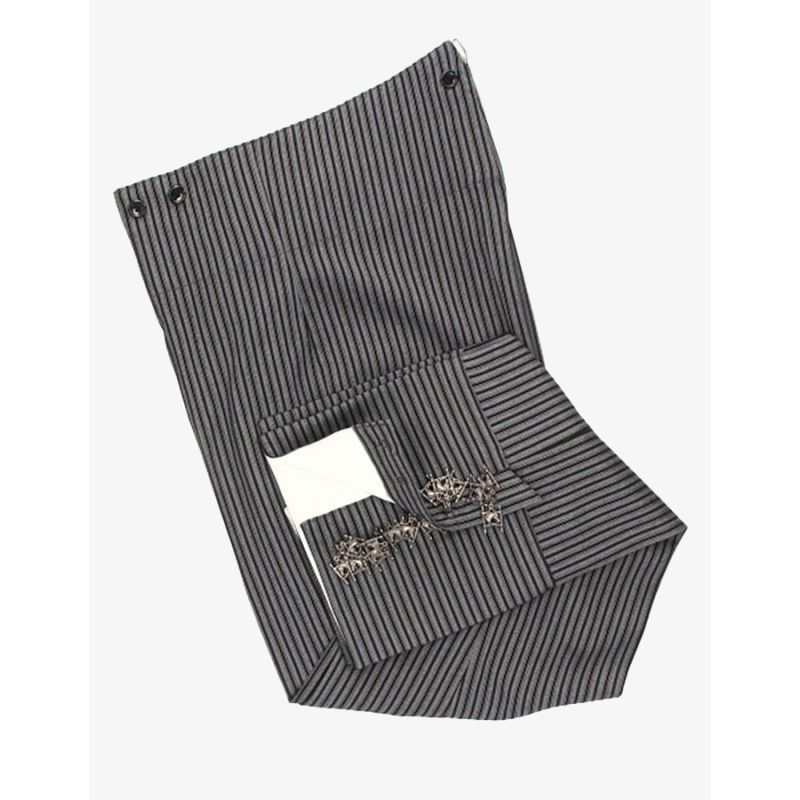 Cairel Elastic Calzona Unlined Gray Stripe