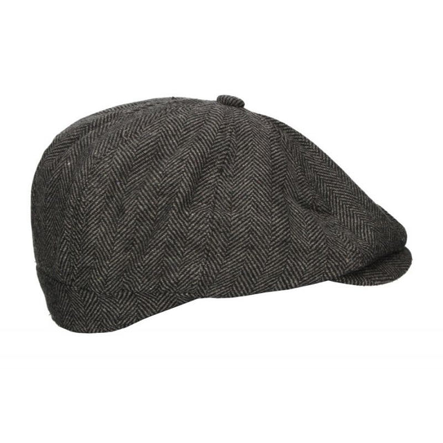 Grey Herringbone Irish Cap