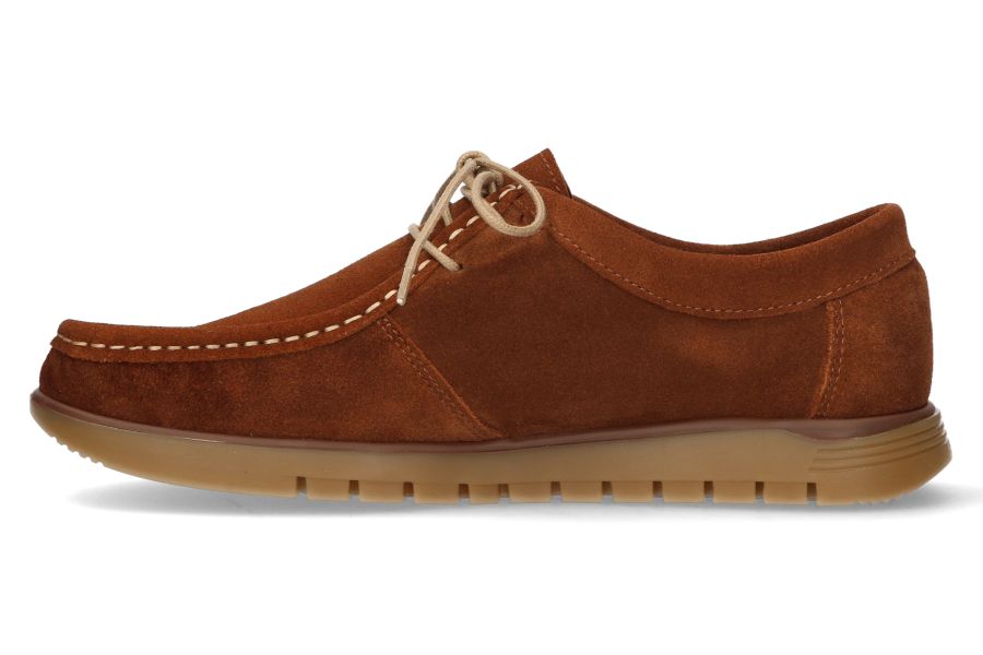 Chaussure Wallabi en daim taupe