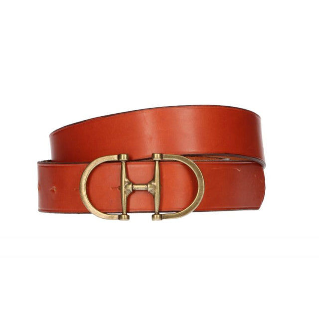 CEINTURE EN CUIR SIMPLE À FILETAGE