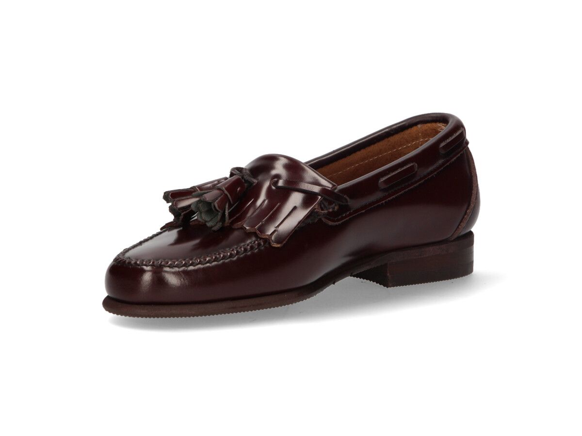 Burgundy Fringe and Tassel Loafer