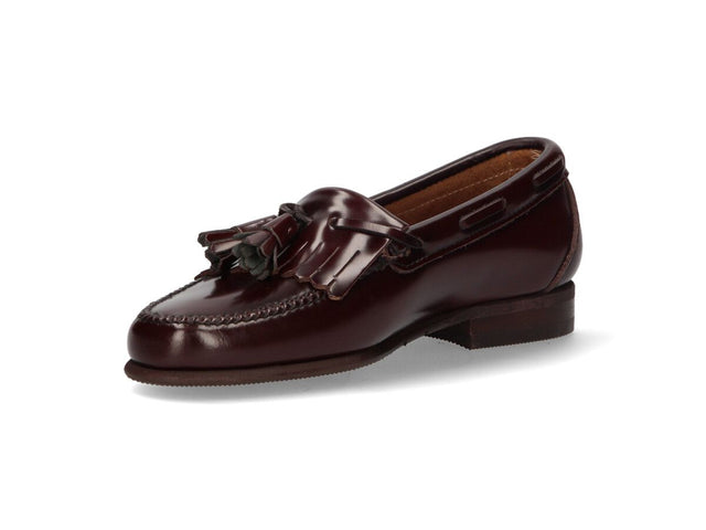 Burgundy Fringe and Tassel Loafer
