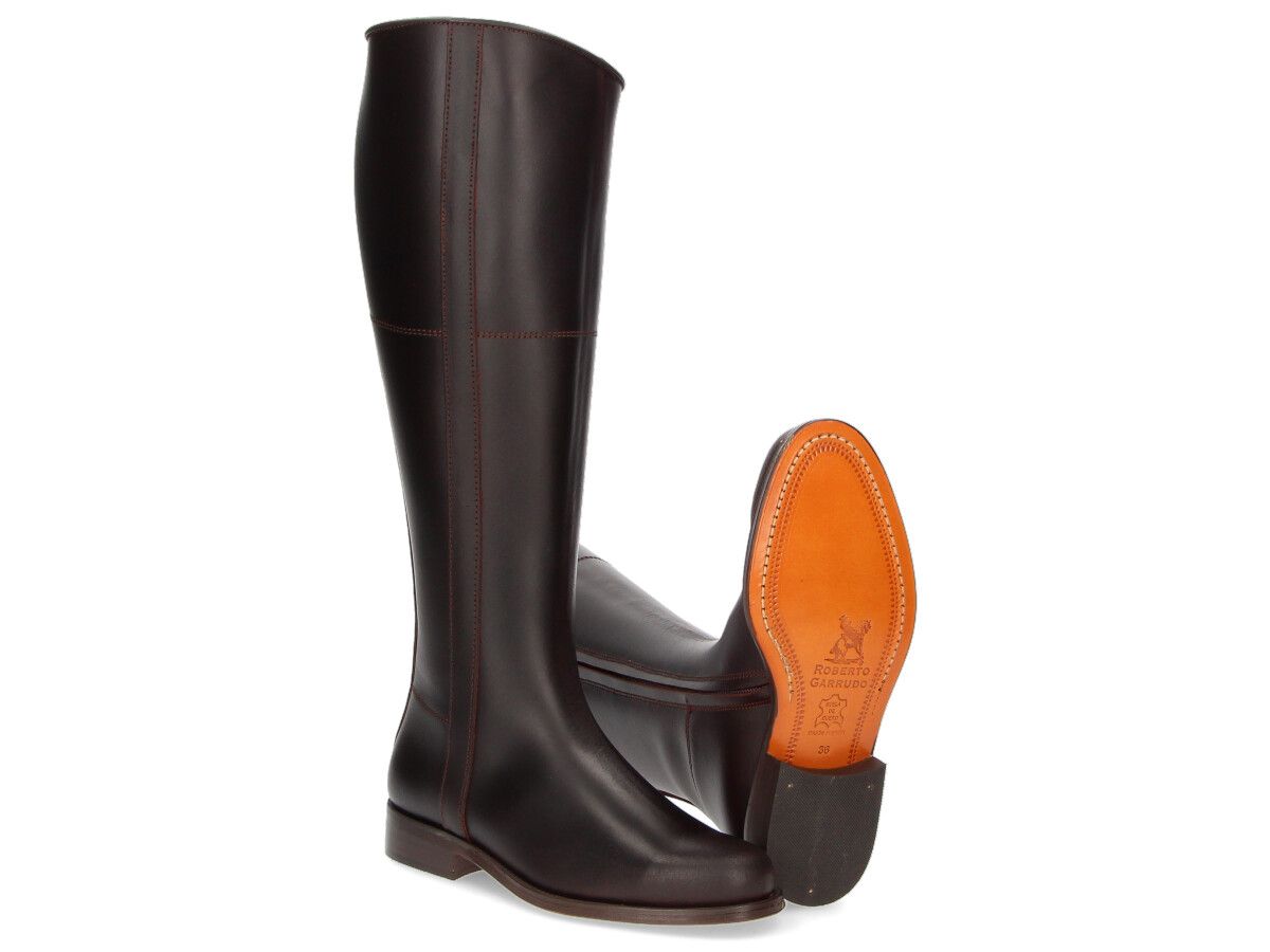 Chestnut Zipper Rociero Boot, Special Width, Valverde del Camino