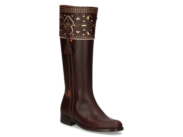 Cartujana Flat Zipper Boot Valverde del Camino