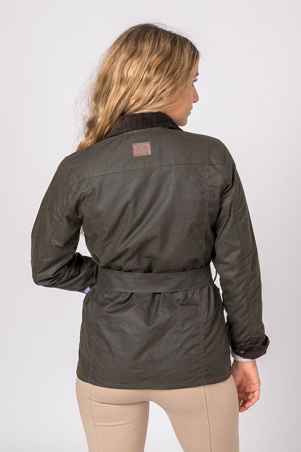 Chaqueta Encerada Pockets Verde