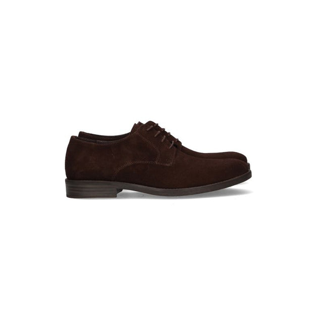 Brown Suede Lace-Up Shoe