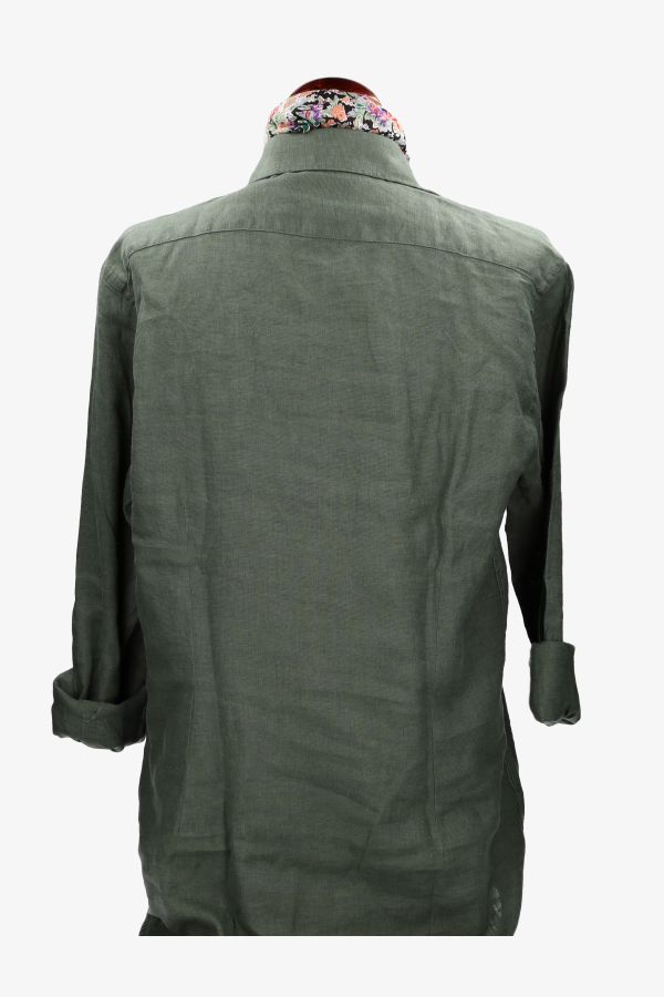 Safari green linen
