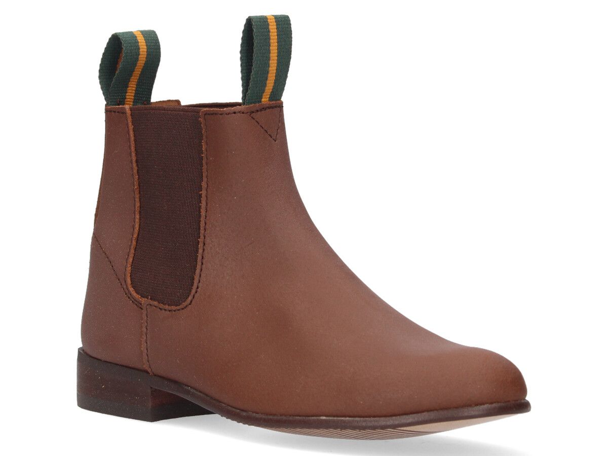 Valverde del Camino elastic leather short boots for children