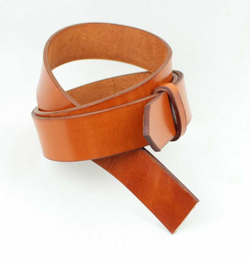 Ceinture en cuir sans boucle