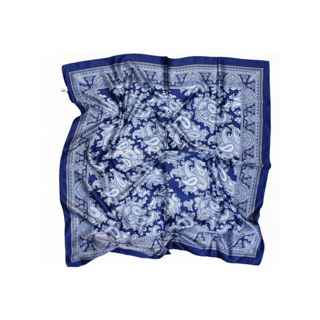 Écharpe en cachemire bleu marine