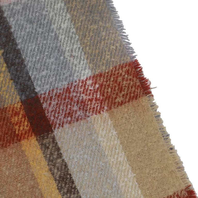 Bufanda Cuadros Tonos Camel