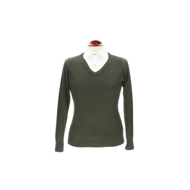 Khaki V-Neck Sweater